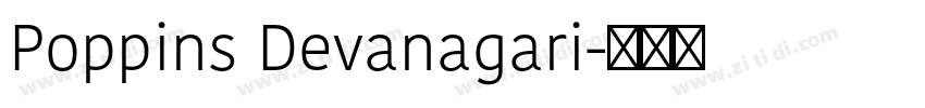Poppins Devanagari字体转换